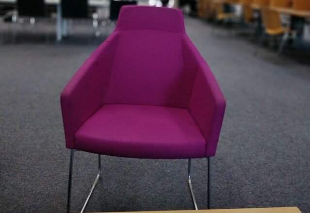 Purple Tufted Chairs