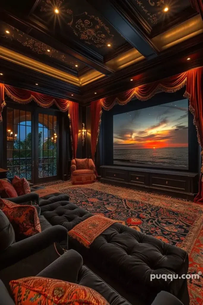 Luxury Home Theater (image via Pinterest)