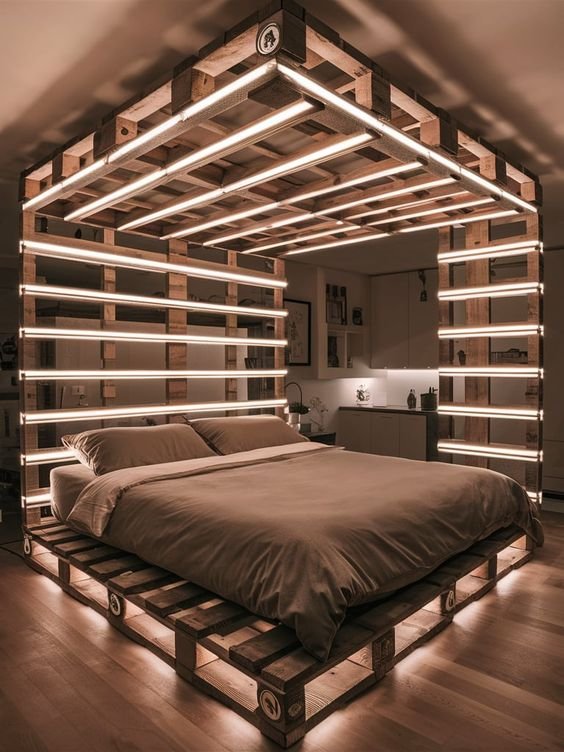 pallets for a bed